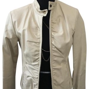 GUC Wilson's Leather Moto Jacket- Cream Color